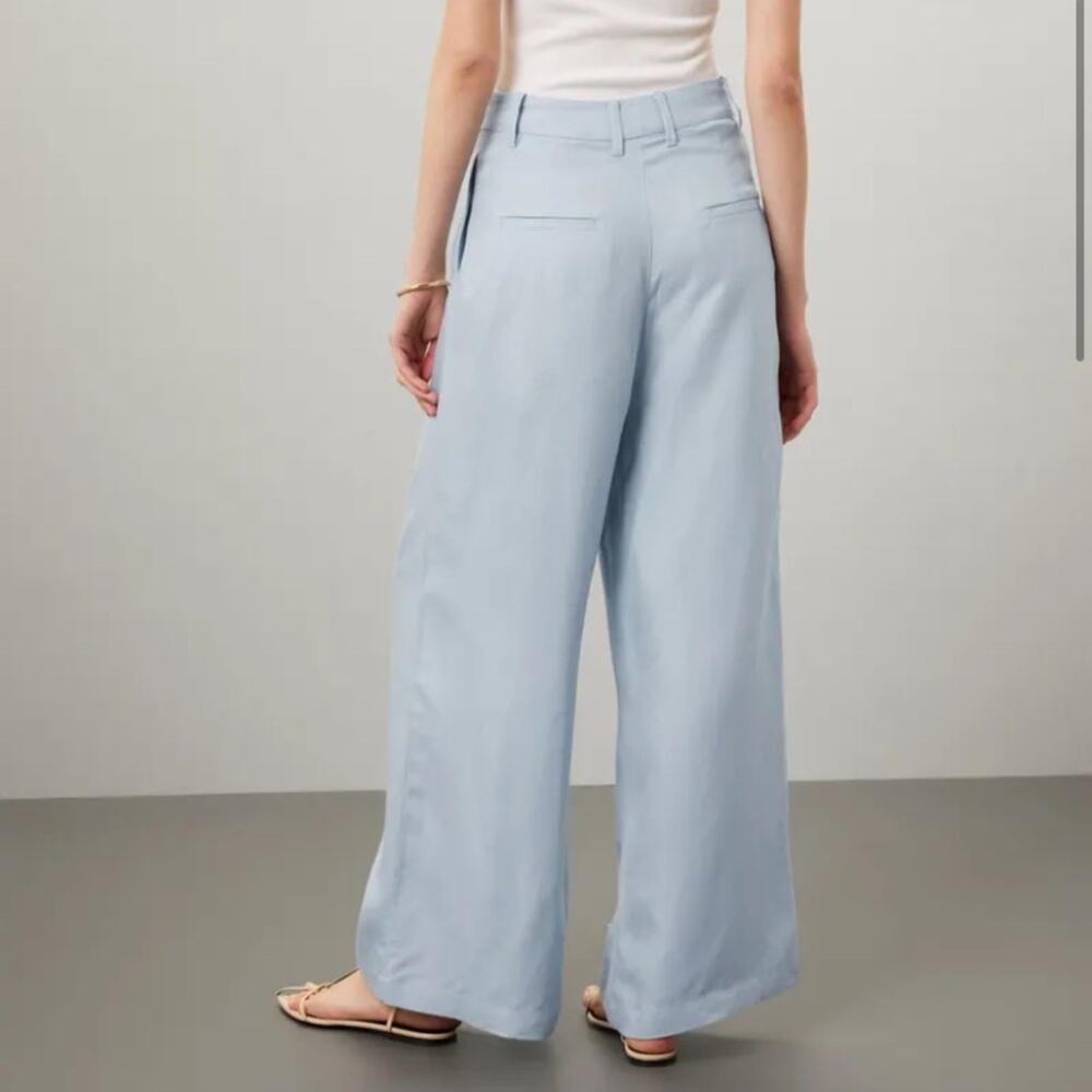 Rosetta Getty Blue Wide Leg Trousers Size 12 - Picture 2 of 8